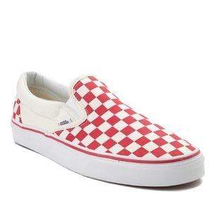 Red checkered vans
